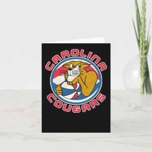 Carolina Cougars Aba Basketball Mascot Card