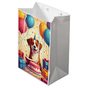 Carolina Dog Birthday Celebration Medium Gift Bag