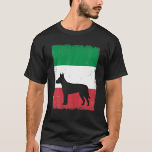Carolina Dog Dog Italy Flag Italian Vintage Mum Da T-Shirt