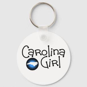 Carolina Girl Blue Burst Keychain