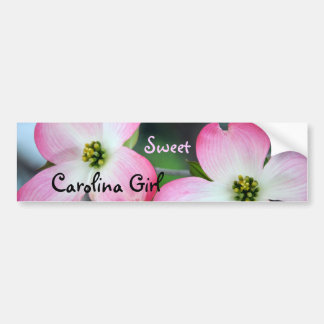 Carolina Girl Pink Dogwood Bumper Sticker