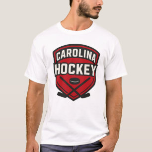 Carolina Hockey Badge – Red and Black Local Hockey T-Shirt