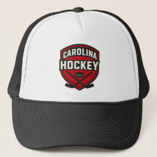Carolina Hockey Badge – Red and Black Local Hockey Trucker Hat