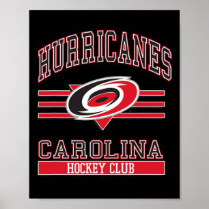 Carolina Hurricanes Hockey Club Gray Officially Li Poster