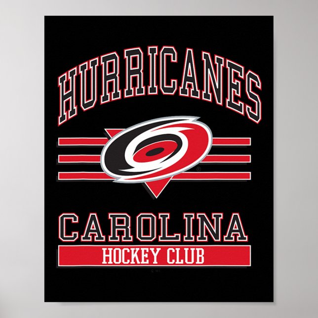 Carolina Hurricanes Hockey Club Gray Officially Li Poster (Front)