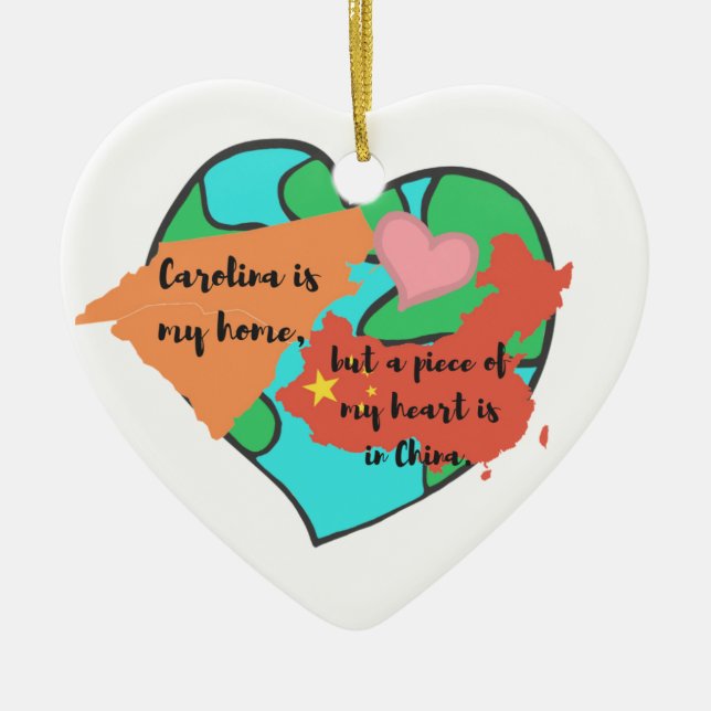 Carolina is my home...Ornament Ceramic Ornament (Front)