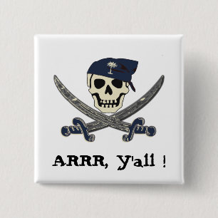 Carolina Pirate Button
