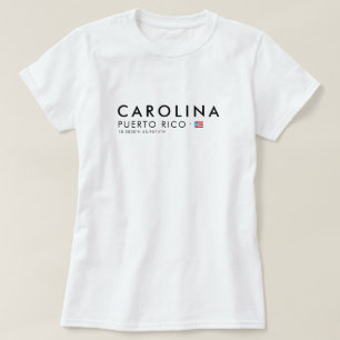 Carolina Puerto Rico T-Shirt Coordinates Tee
