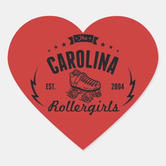 Carolina Rollergirls stickers (Front)