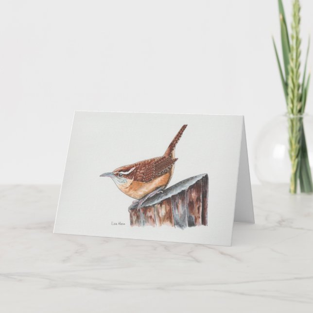 Carolina Wren Art Card (Front)