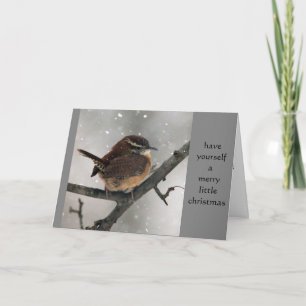 Carolina Wren Christmas card