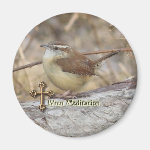 Carolina Wren Meditation magnet