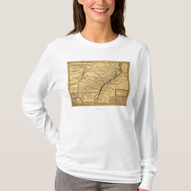 CarolinaPanoramic Map T-Shirt (Front)