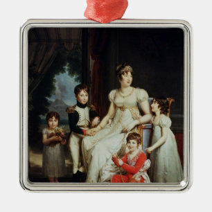 Caroline Bonaparte  and her Children Metal Tree Decoration