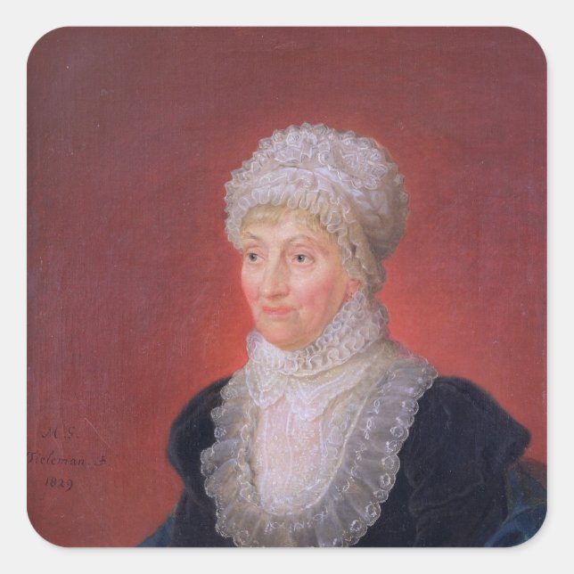 Caroline Herschel , 1829 Square Sticker (Front)