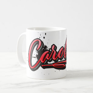 Caroline red Heart Graffiti Tasse Kaffeetasse Coffee Mug