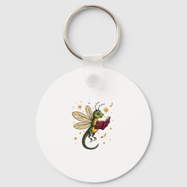 Caroling Dragonfly Key Ring (Front)