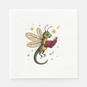 Caroling Dragonfly Napkin