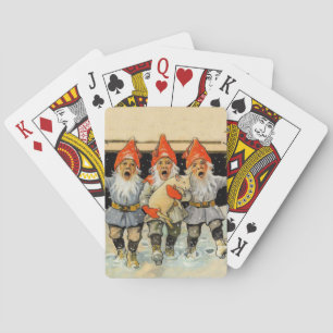 “Caroling Gnomes” by Jenny Nystrom Playing Cards