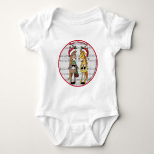 Caroling Horses- 'Mare'y Christmas Baby Bodysuit