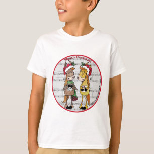 Caroling Horses- 'Mare'y Christmas T-Shirt