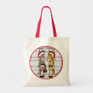 Caroling Horses- 'Mare'y Christmas Tote Bag