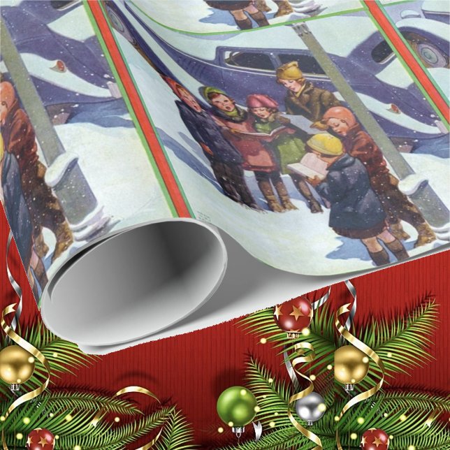 Caroling in the Snow Wrapping Paper (Creator Uploaded)