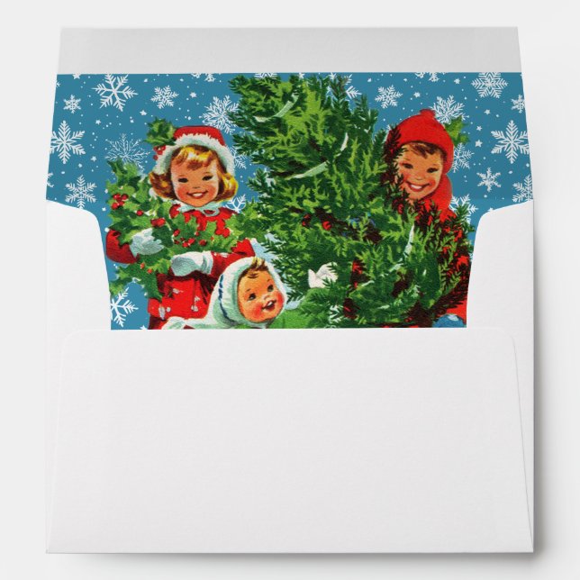 Caroling Kids Envelope (Back (Bottom))