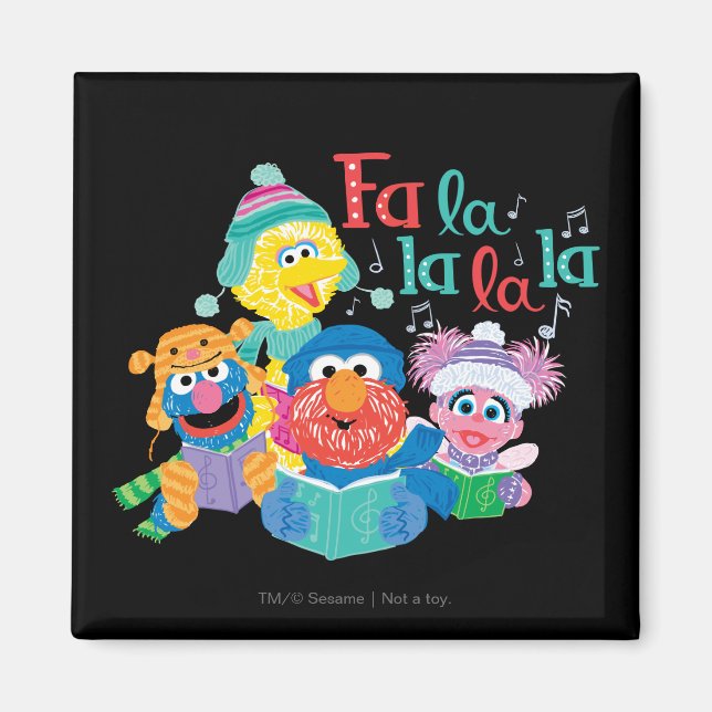 Caroling Sesame Street Magnet (Front)