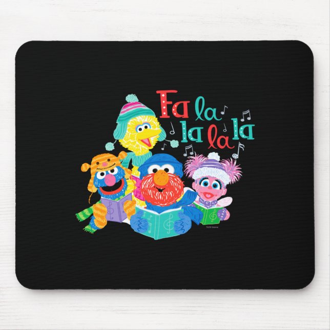 Caroling Sesame Street  Mouse Pad (Front)
