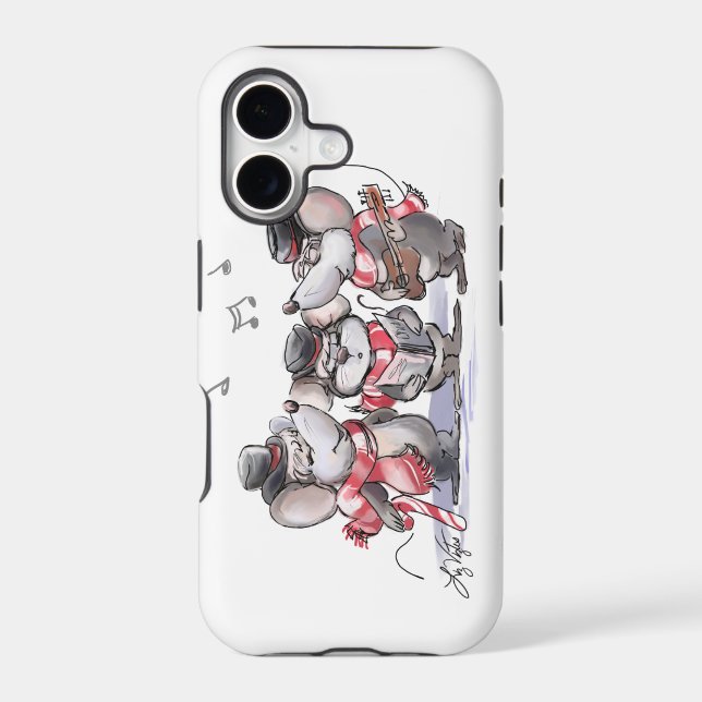 Caroling With Mic, Mac & Moe iPhone 6 Case (Back)