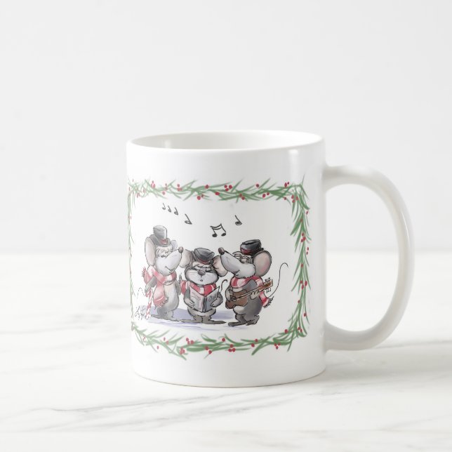 Caroling with Mic, Mac & Moe Mug (Right)