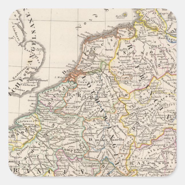 Carolingian Empire Square Sticker (Front)