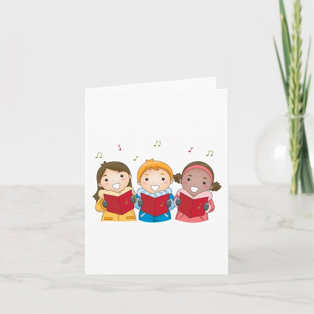 Carolling Children Card (Creator Uploaded)