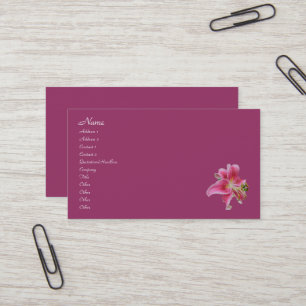 Carolyn's Lily Business Card