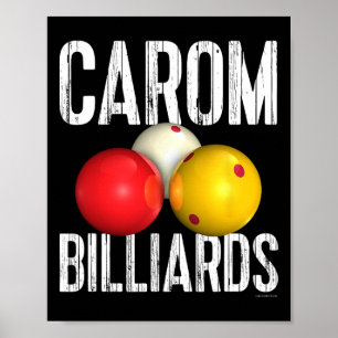 Carom Billiards Gear And Apparel Poster