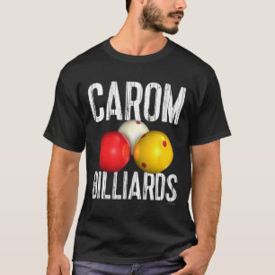 Carom Billiards Shirt - Cool Distressed Text