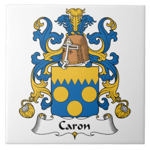 Caron Family Crest Ceramic Tile