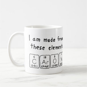 Caron periodic table name mug