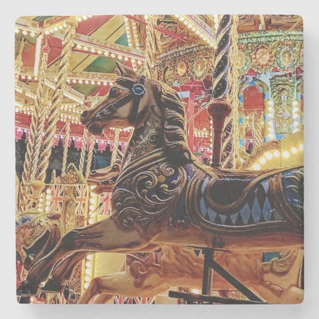 Carousal Stone Coaster (Front)