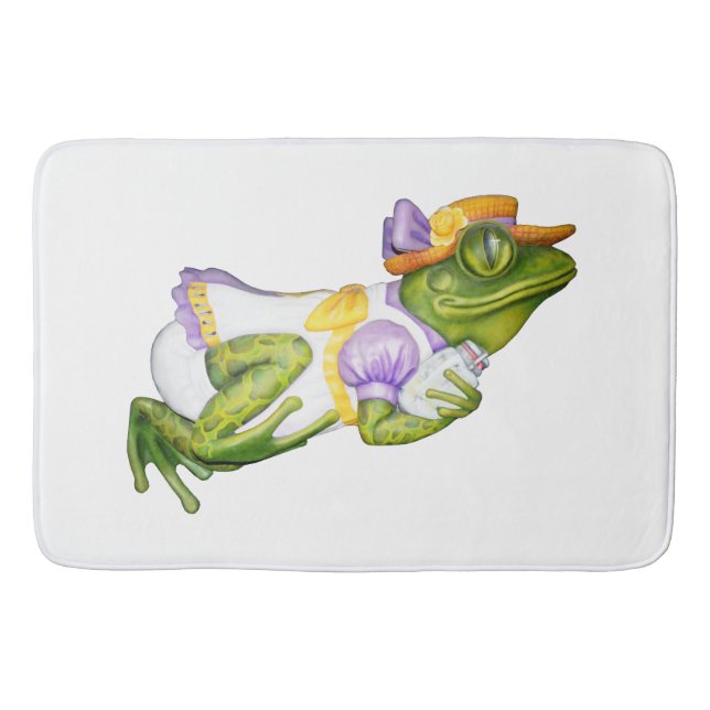 Carousel Animal Frog Photo Bath Mat (Front)