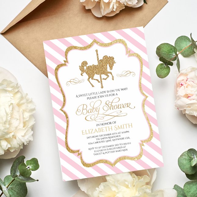 Carousel Baby Shower Invitation (Creator Uploaded)