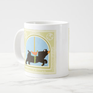 Carousel Bear by June Erica Vess Large Coffee Mug