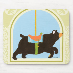 Carousel Bear by June Erica Vess Mouse Pad