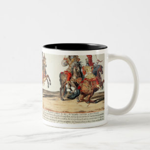 Carousel by Louis XIV Front of Tuileries Two-Tone Coffee Mug