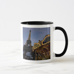 Carousel by the Eiffel Tower in the evening, Mug