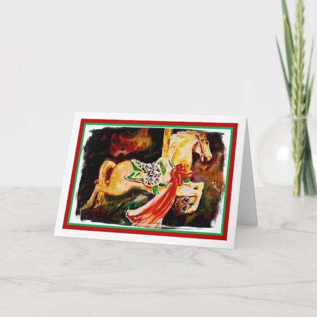 Carousel Christmas Card (Front)