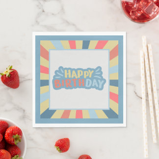 Carousel Circus Birthday Napkins 