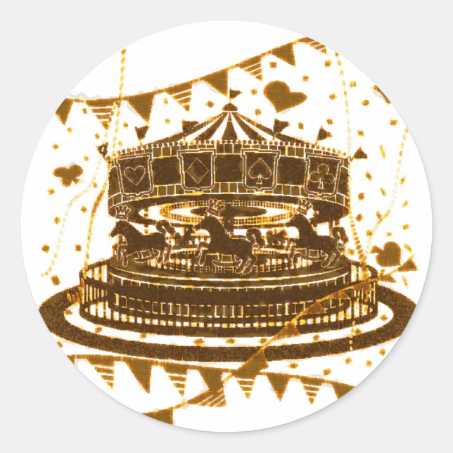 Carousel Classic Round Sticker (Front)