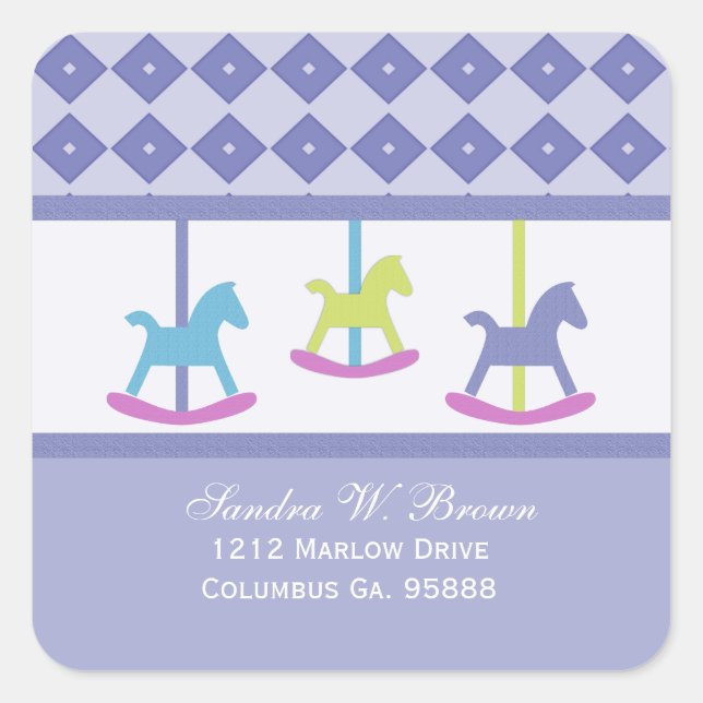 Carousel Collection Address Stickers (Front)